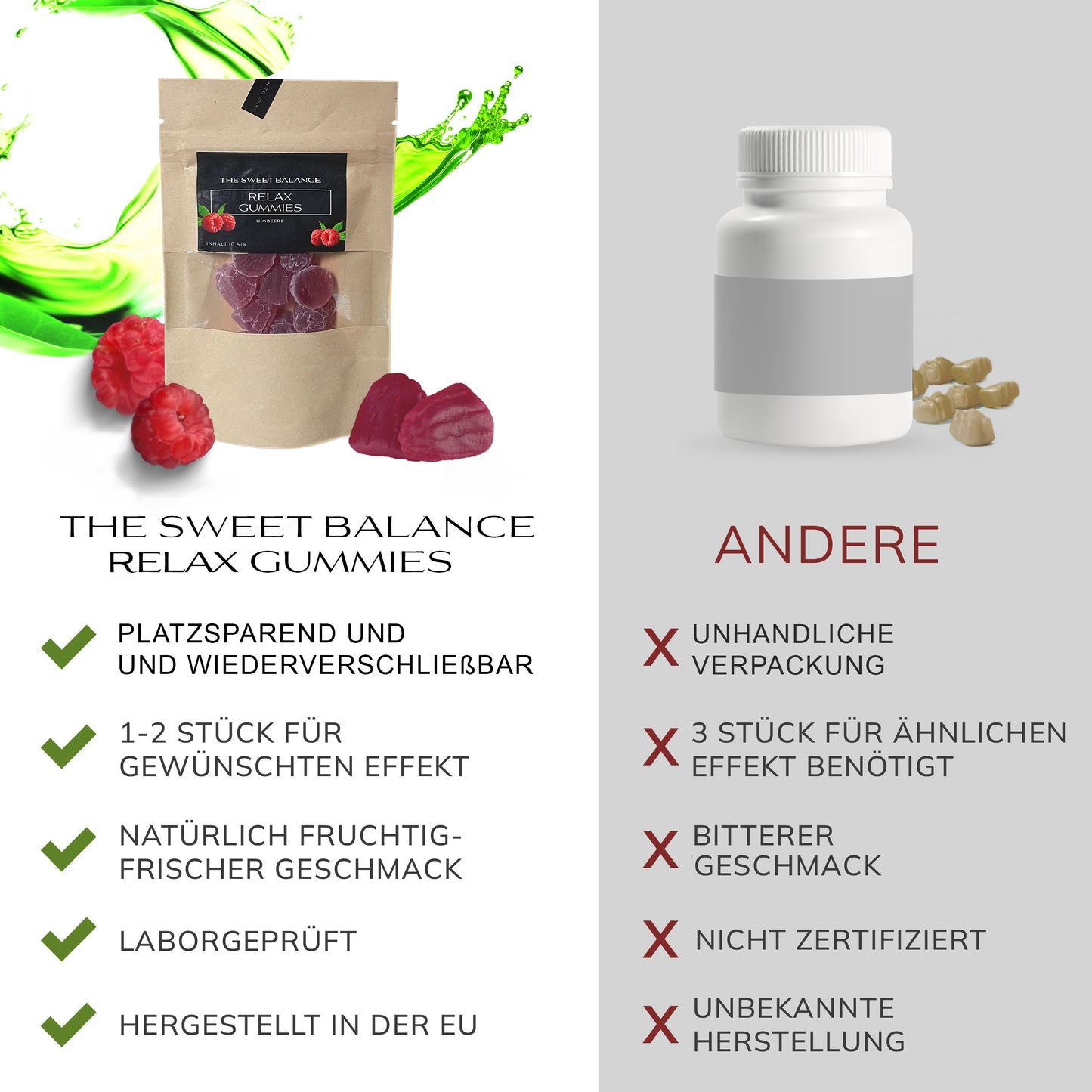 RELAX GUMMIES 30mg — Travel Edition — 10 Stück